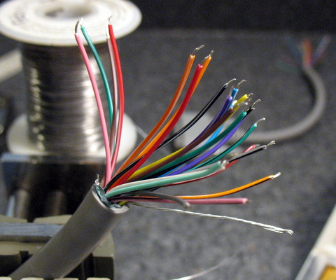 pin-out/wire color code.