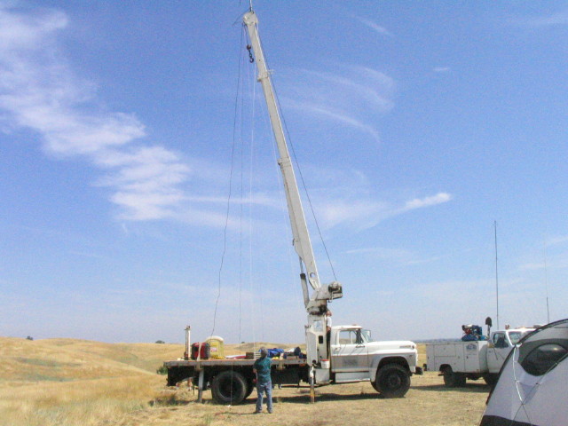 crane fully raised