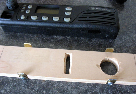 mounting board with holes